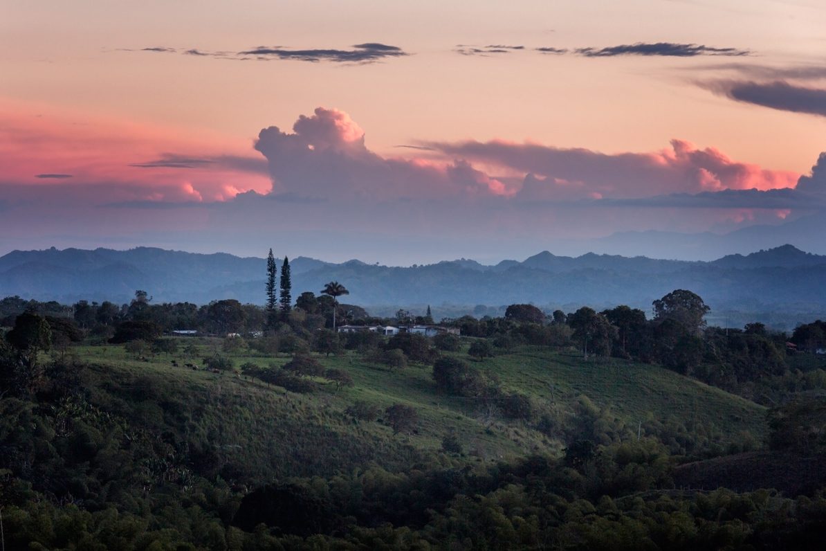 atardeceres desde el Hotel La Terraza Quimbaya